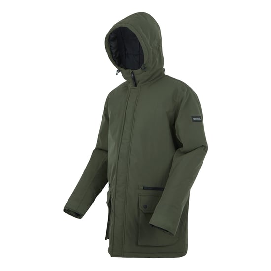 Regatta Mens Rhodo Padded Jacket (Dark Khaki) - Image 3