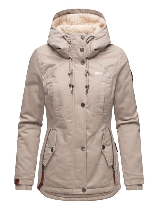 Marikoo women’s winter jacket with teddy fleece lining & hood - Image 2