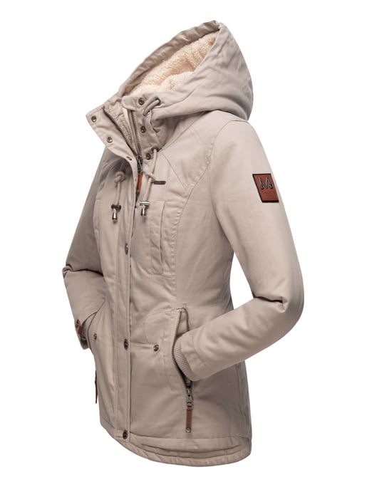 Marikoo women’s winter jacket with teddy fleece lining & hood - Image 4