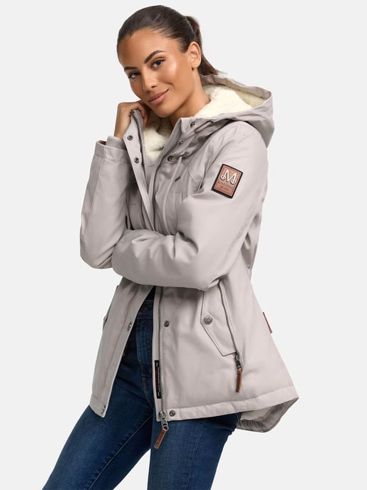 Marikoo women’s winter jacket with teddy fleece lining & hood - Image 5