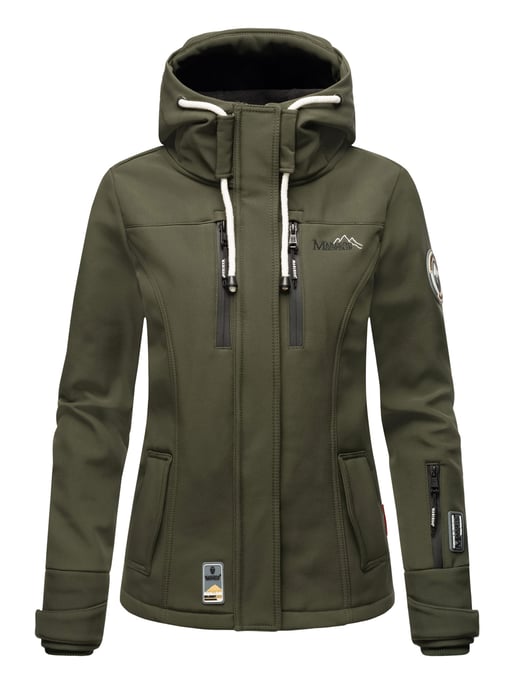 Marikoo dam softshelljacka – Kleine Zicke, varm med huva & fleecefoder - Image 2