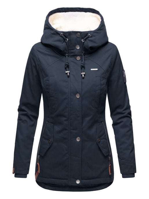 Marikoo women’s winter jacket with teddy fleece lining & hood - Image 1