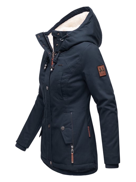 Marikoo dames winterjas met teddyfleece voering & capuchon - Image 2