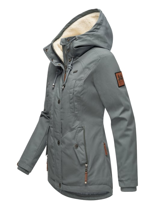 Marikoo dames winterjas met teddyfleece voering & capuchon - Image 2