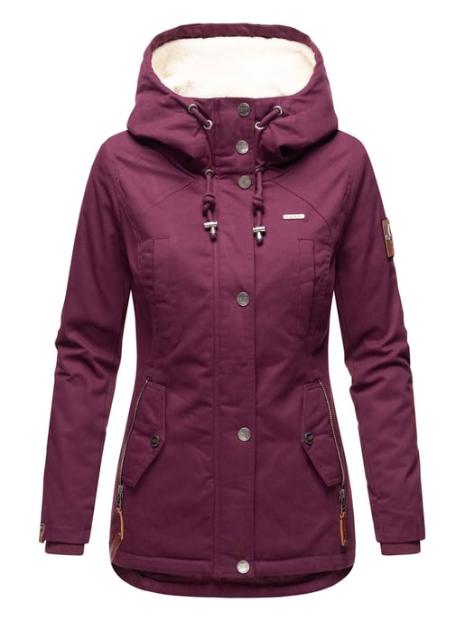 Marikoo dames winterjas met teddyfleece voering & capuchon - Image 2