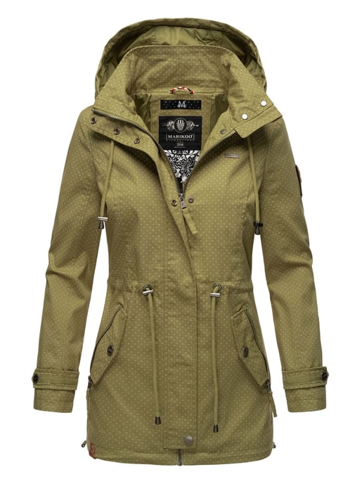 Marikoo lightweight women’s transitional jacket with detachable hood - Image 1