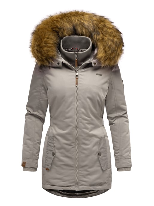 Marikoo dames winterjas – Sanakoo, warm met afneembare bontkraag - Image 2