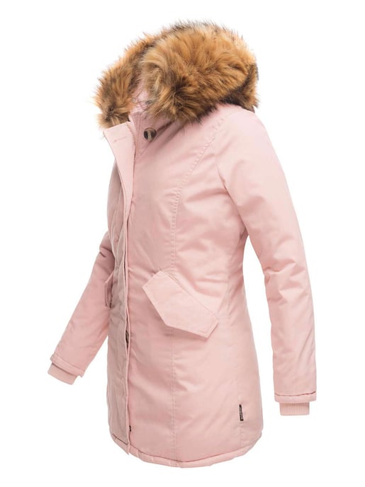 Marikoo dames winterparka met afneembare imitatiebontkraag & capuchon - Image 2