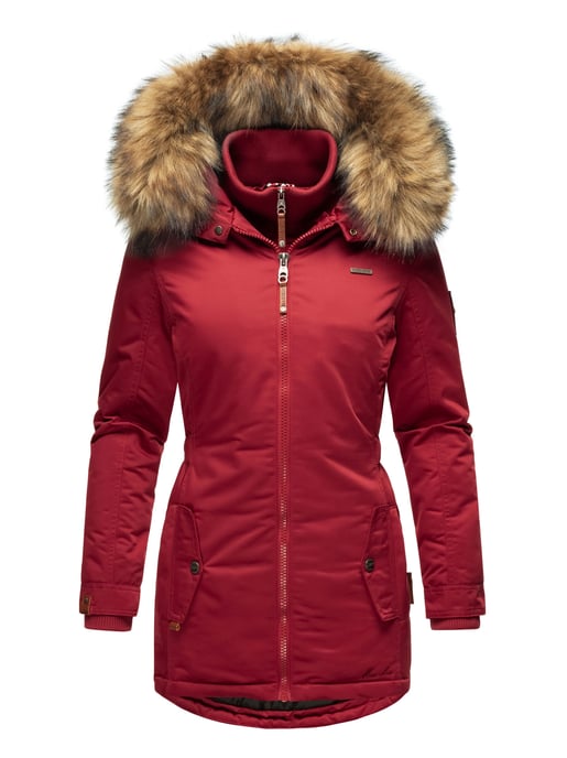 Marikoo dames winterjas – Sanakoo, warm met afneembare bontkraag - Image 2