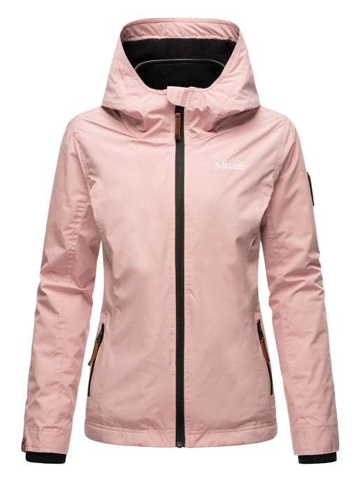 Marikoo women’s transitional jacket Erdbeere with double collar & fleece lining - Image 3