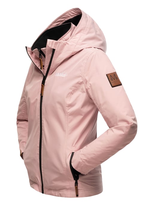 Marikoo women’s transitional jacket Erdbeere with double collar & fleece lining - Image 5
