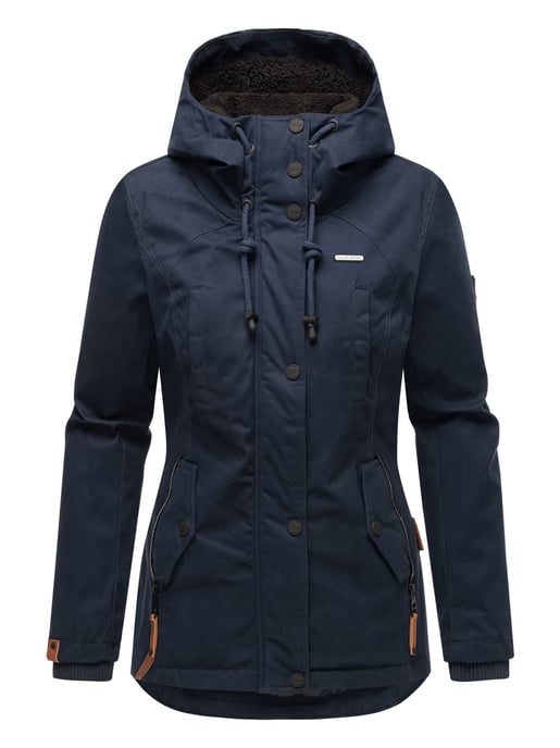 Marikoo women’s winter jacket with teddy fleece lining & hood - Image 2