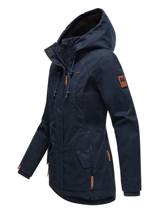 Marikoo women’s winter jacket with teddy fleece lining & hood - Image 3
