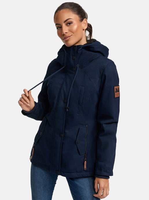 Marikoo women’s winter jacket with teddy fleece lining & hood - Image 5
