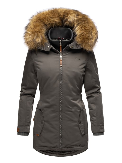 Marikoo dames winterjas – Sanakoo, warm met afneembare bontkraag - Image 2