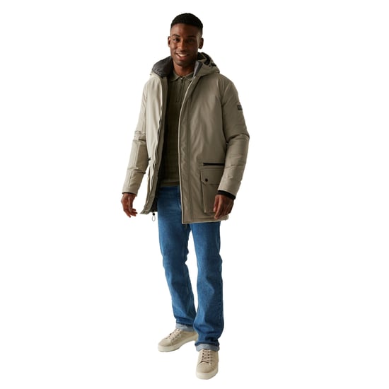 Regatta Mens Rhodo Padded Jacket (Golden Sand) - Image 5