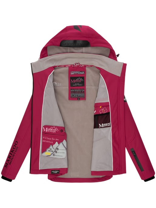 Marikoo women’s softshell jacket – Mount-Cho-Oyu with detachable hood - Image 6