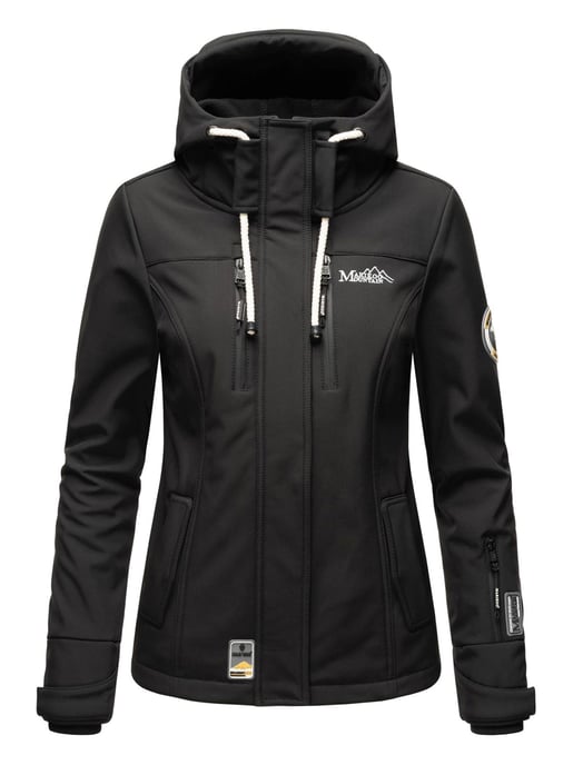 Marikoo dam softshelljacka – Kleine Zicke, varm med huva & fleecefoder - Image 2