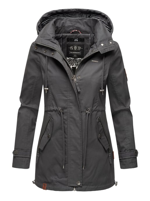 Marikoo lightweight women’s transitional jacket with detachable hood - Image 1