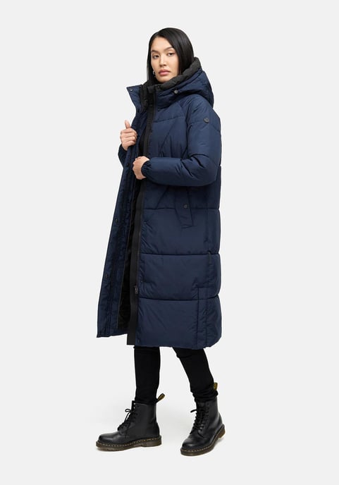 Marikoo women’s quilted coat Yaskaa with hood & warm fleece lining - Image 6