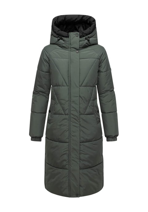 Marikoo women’s quilted coat Yaskaa with hood & warm fleece lining - Image 2