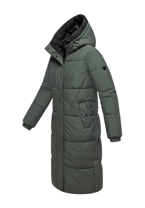 Marikoo women’s quilted coat Yaskaa with hood & warm fleece lining - Image 3