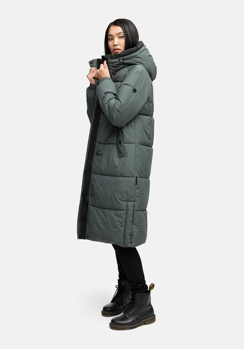 Marikoo women’s quilted coat Yaskaa with hood & warm fleece lining - Image 6