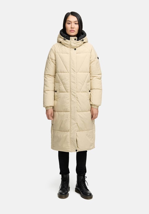 Marikoo women’s quilted coat Yaskaa with hood & warm fleece lining - Image 6