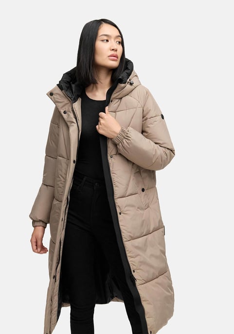 Marikoo women’s quilted coat Yaskaa with hood & warm fleece lining - Image 5