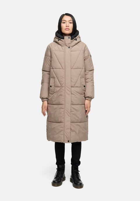 Marikoo women’s quilted coat Yaskaa with hood & warm fleece lining - Image 6