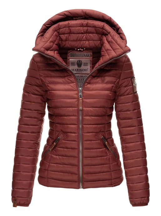 Marikoo women’s quilted jacket – Löwenbaby, lightweight with detachable hood - Image 1