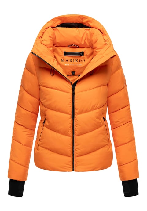 Marikoo women’s quilted jacket Yukanii with hood & feminine fit - Image 1