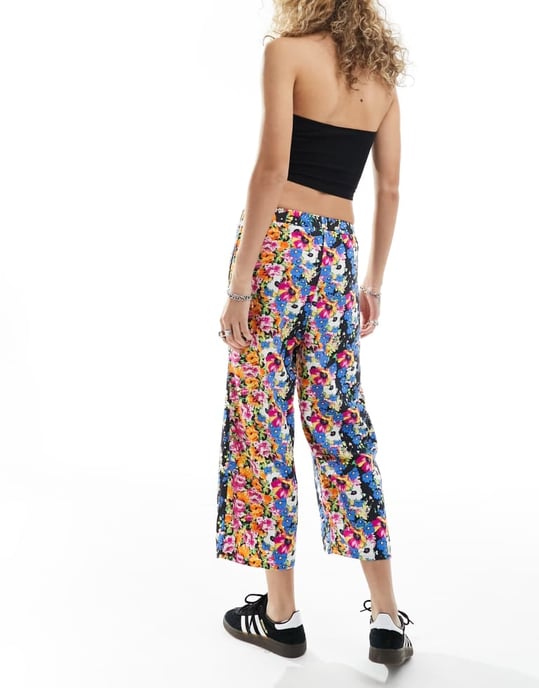 ASOS MADE IN KENYA pull on trousers in floral print - Image 4