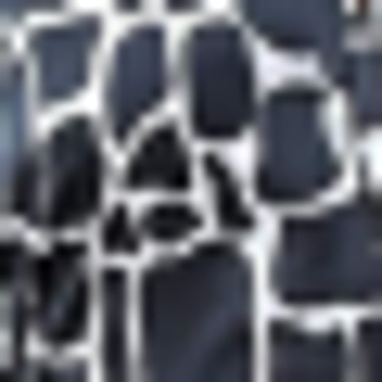 Black And White Giraffe Print Side Tie Waist Wrap Midi Dress - Image 5