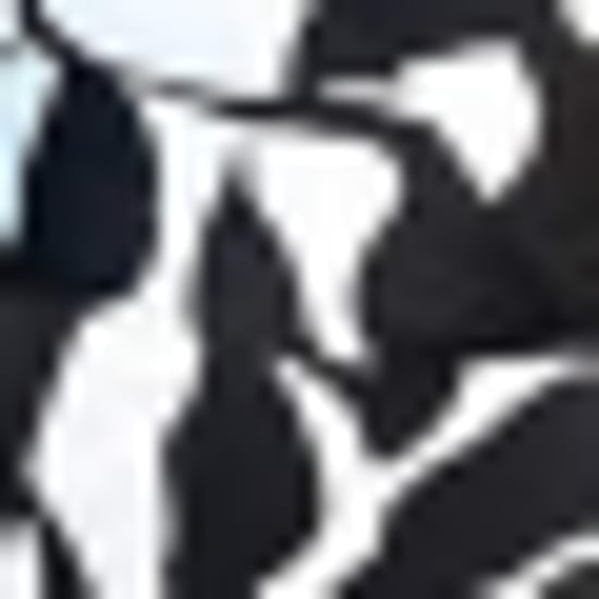 Black And White Leaf Print Strappy Wrap Top High Low Frill Hem Midi Dress - Image 6