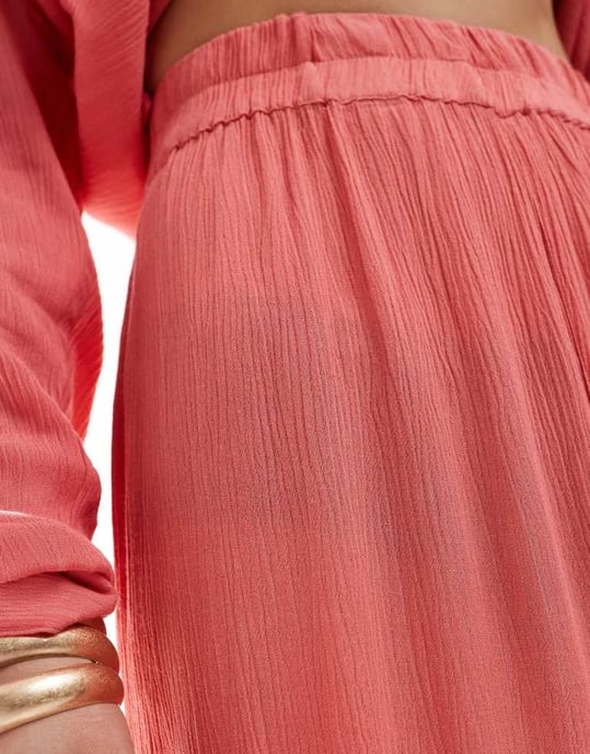 South Beach oversized beach trouser in watermelon - Image 2