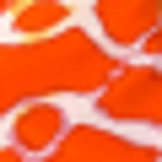 Orange Giraffe Print Asymmetric Cut Out Midi Dress - Image 5