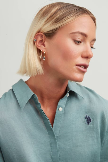 US Polo Assn Jewellery Charlotte Geelgouden Oorbellen - Image 2