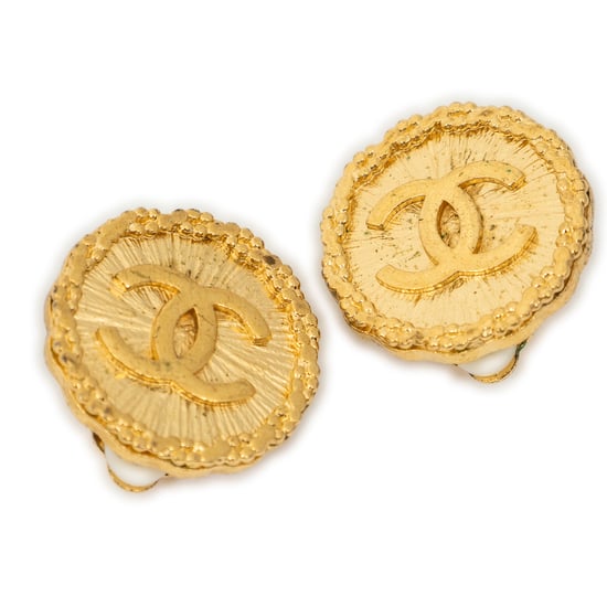 CC Round Clip On Earrings Oorbellen - Image 1