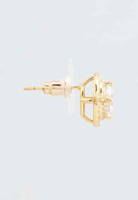 US Polo Assn Jewellery Cristal Geelgouden Oorbellen - Image 2