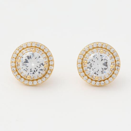 US Polo Assn Jewellery Cristal Geelgouden Oorbellen - Image 3