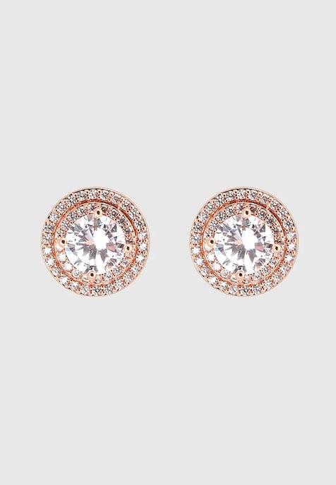 US Polo Assn Jewellery Cristal Rosegouden Oorbellen - Image 1