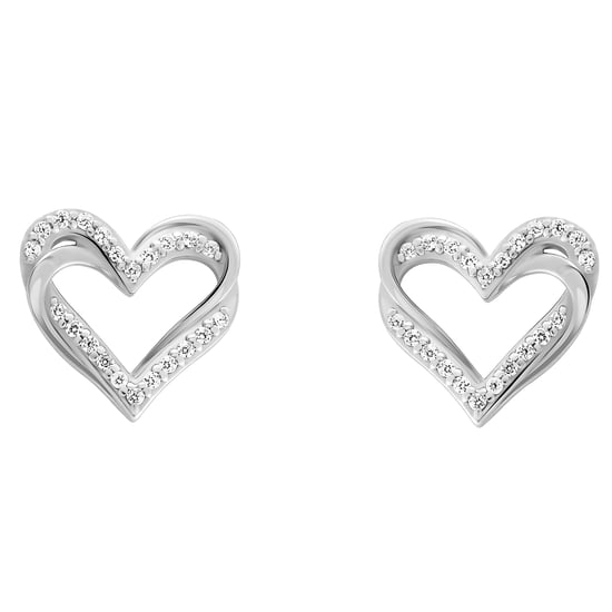 Orphelia 'Cecilia' Dames 925 Sterling Zilveren Set: Ketting + Oorbellen + Ring - Zilver SET-7584 - Image 3