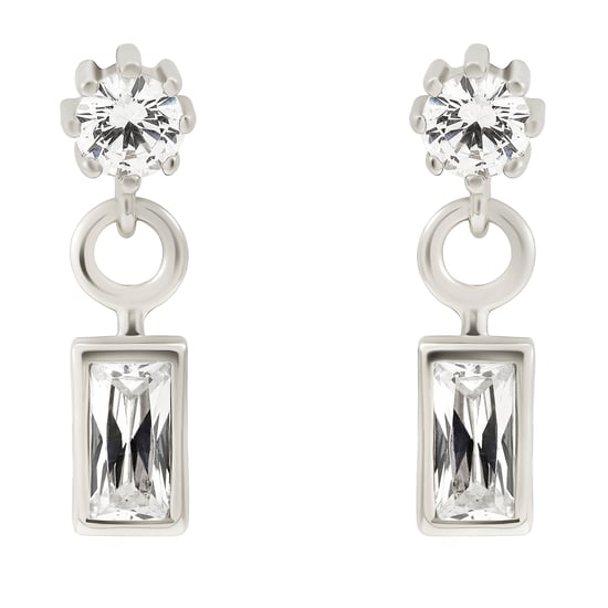 Orphelia 'Madelyn' Dames 925 Sterling Zilveren Set: Ketting + Oorbellen + Ring - Zilver SET-7583 - Image 3