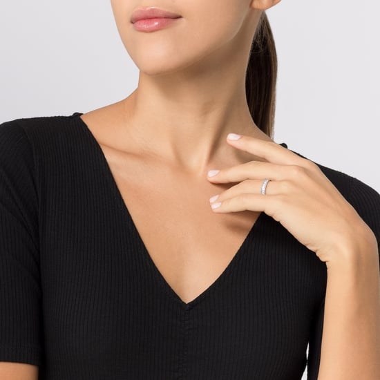 US Polo Assn Jewellery Sabrine Rhodium Ring - Image 4