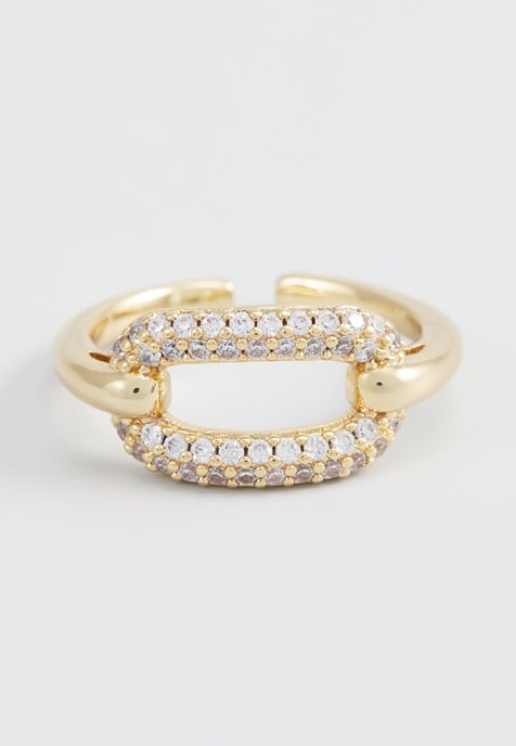 US Polo Assn Jewellery Lelie Geelgouden Ring - Image 1
