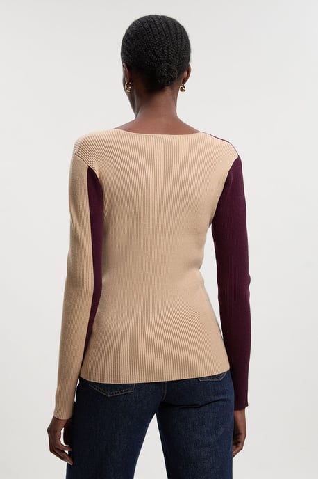 Soft Rib Wrap Front Knitted Jumper - Image 5