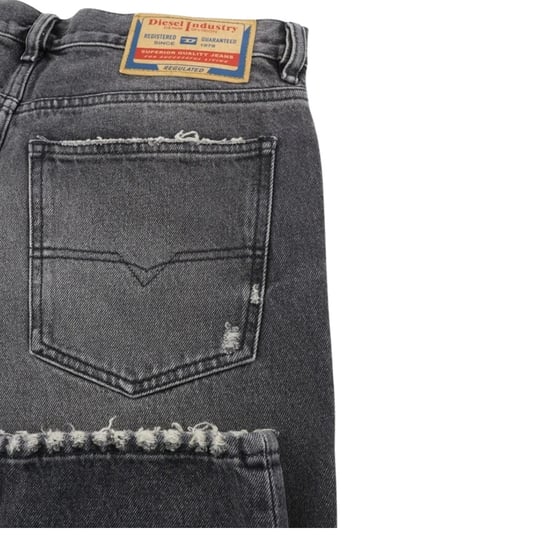 Diesel Mens D-Sark Faded Jeans (Black) - Image 2