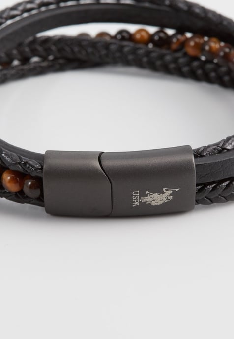 US Polo Assn Jewellery Brandon Zwarte Armband - Image 3