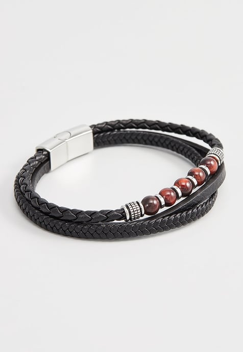 US Polo Assn Jewellery Brandon Zwarte Armband - Image 1